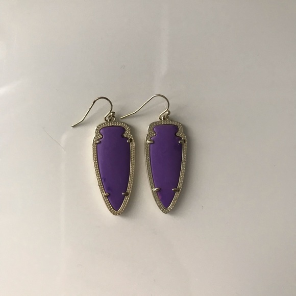 Neon Green and Purple Kendra Scott Earring Bundle - Picture 2 of 2